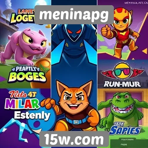Comparativo de jogos populares no meninapg